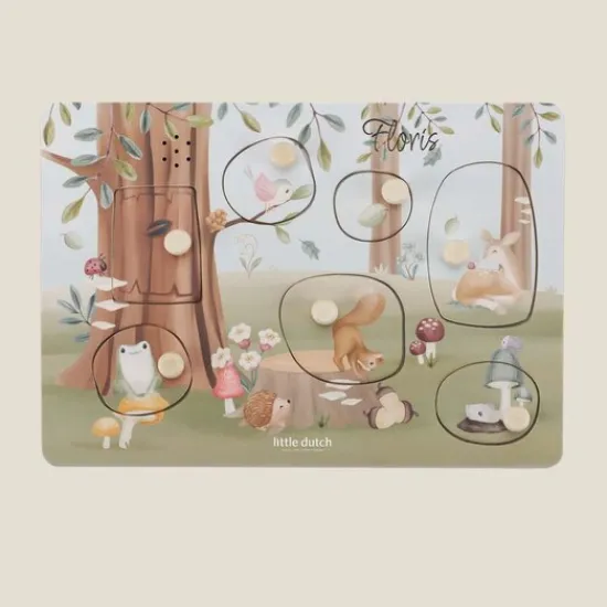 Kraamcadeau Geluidenpuzzel - Forest Friends - Little Dutch