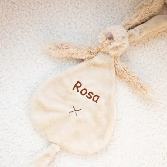 Kraamcadeau Happy HorseRabbit Richie tutteldoek met naam