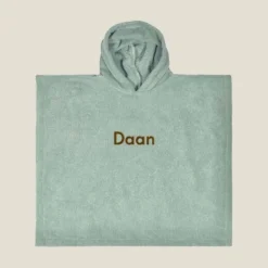 Kraamcadeau Poncho met naam (2 - 6 jaar)
